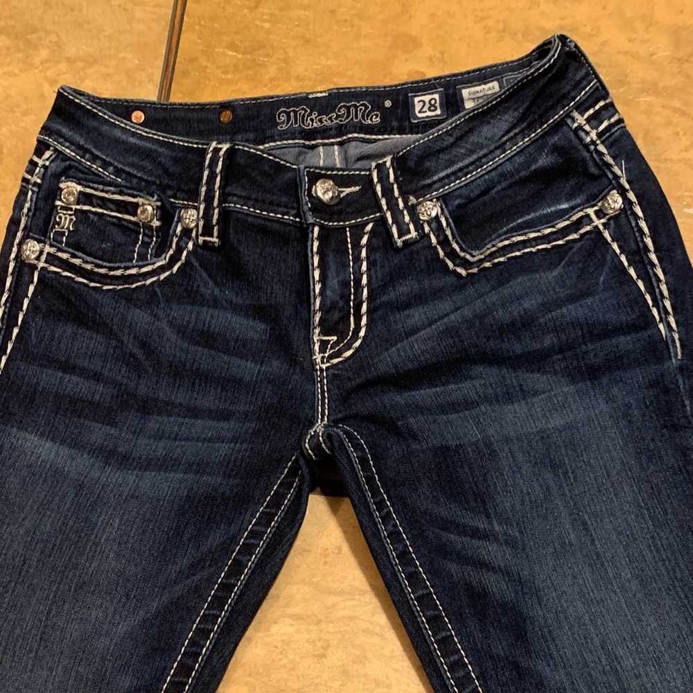 Miss Me Dark Indigo Skinny Jeans